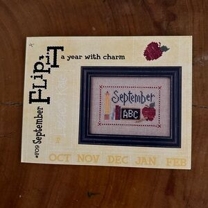 September Lizzie Kate Flip It Cross-stitch Pattern